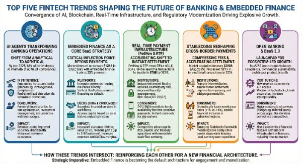 Top Five Trends Shaping the Future of Banking and Embedded Finance in 2026