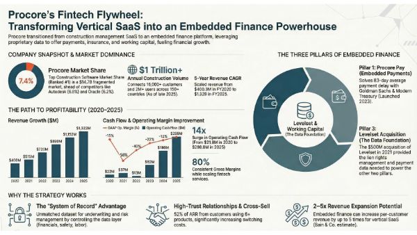 Procore Case Study - Becoming a Fintech Powerhouse