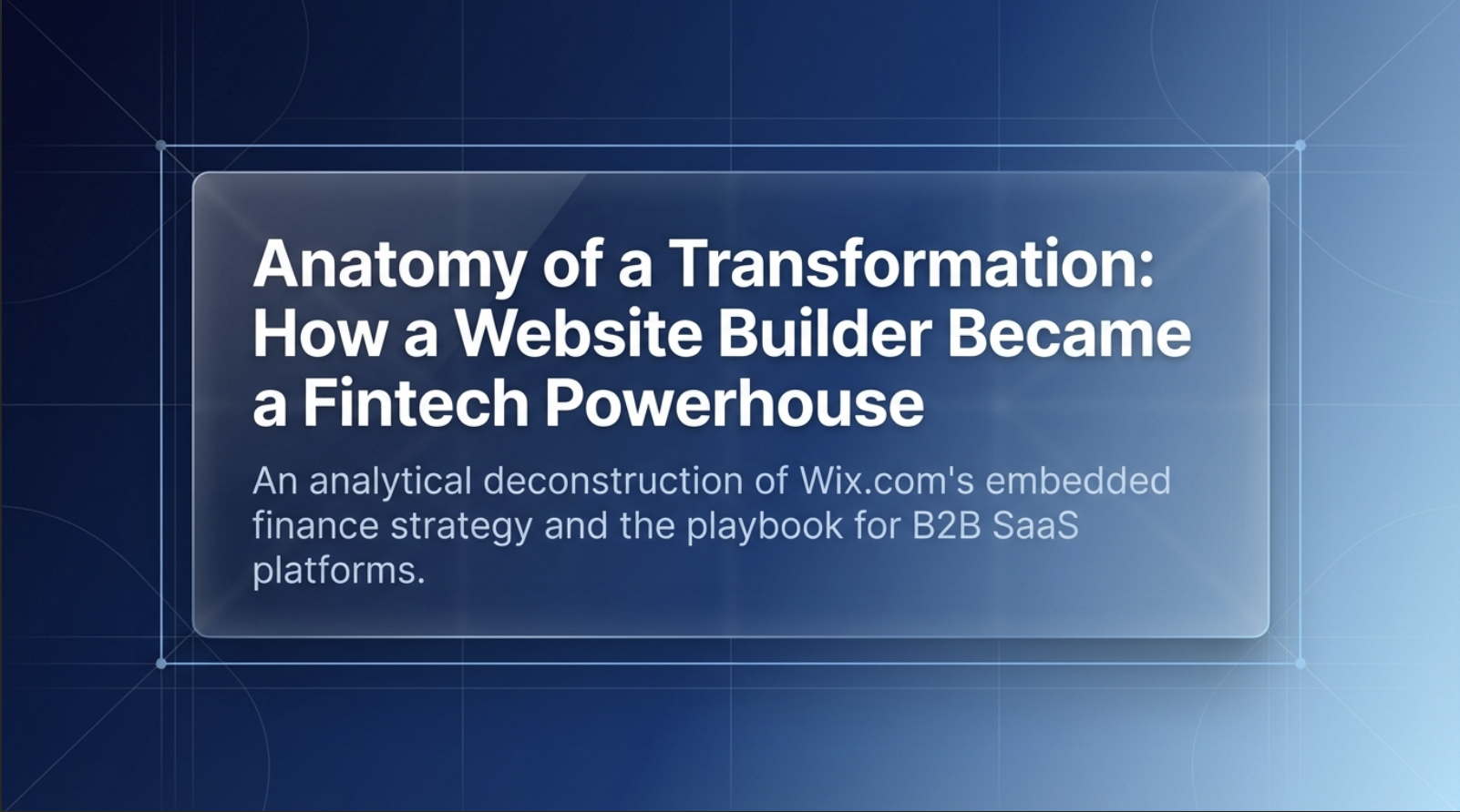 Wix.com Embedded Finance Case Study
