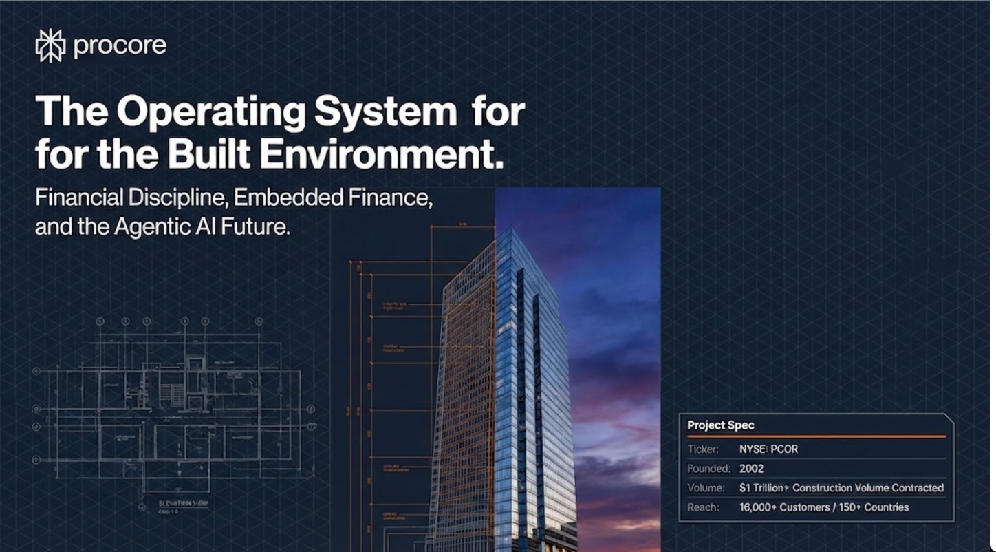 The Procore Playbook for Transforming Vertical Software into a Fintech Powerhouse